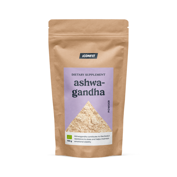 ICONFIT Luomu ashwagandha-jauhe (150 g)