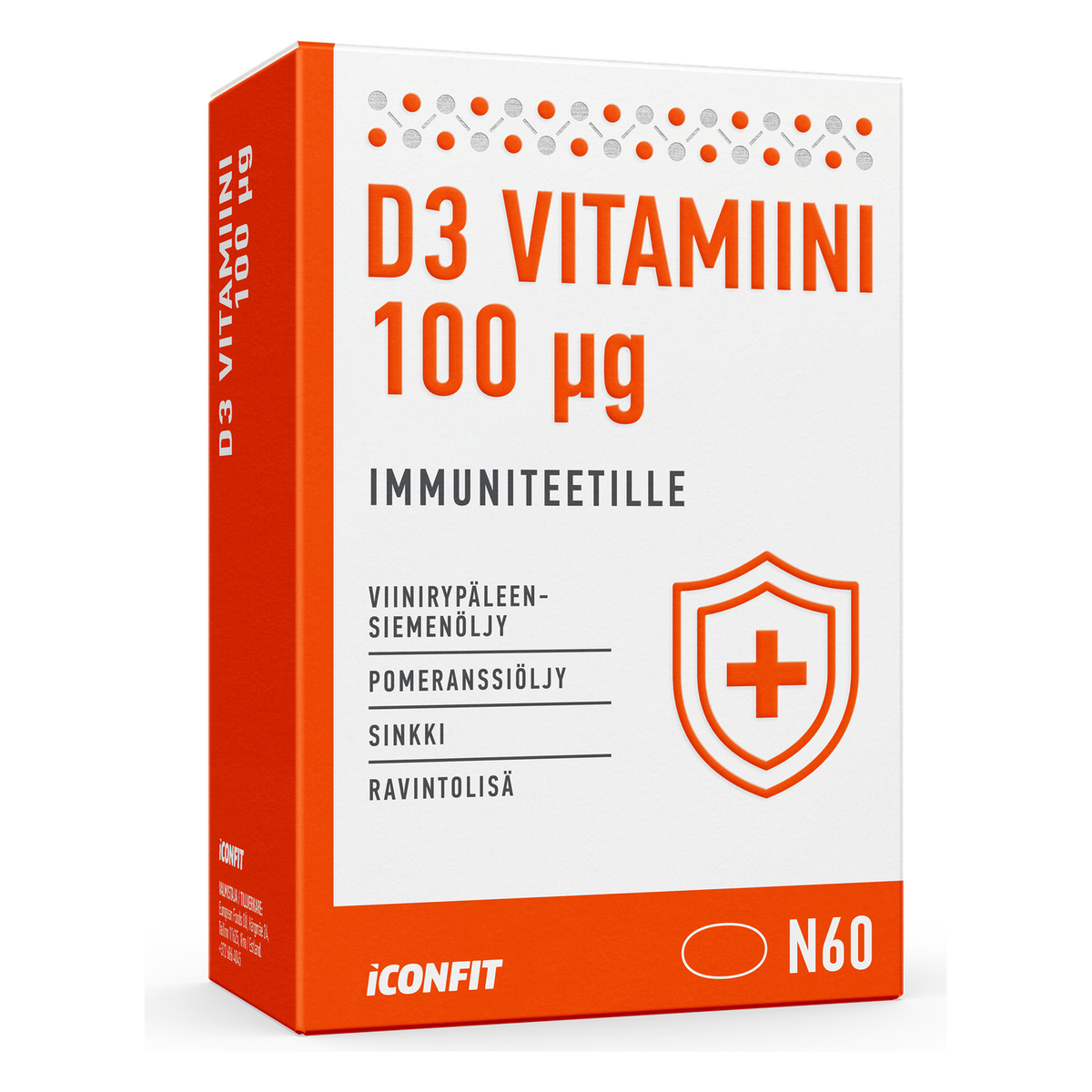 ICONFIT Vitamine D3 pour l'immunité 4000 IU (60 gélules)
