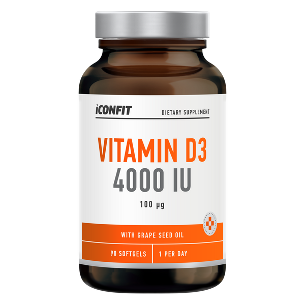 ICONFIT Vitamine D3 4000 IU (100 µg, 90 gélules)