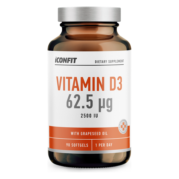 ICONFIT Vitamine D3 2500 IU (62.5 µg, 90 Gélules)